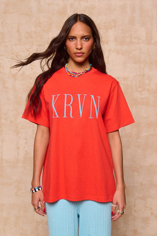 karavan clothing fashion krvn spring summer 26 nai collection reem tee tomato red