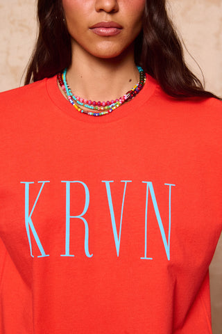 karavan clothing fashion krvn spring summer 26 nai collection reem tee tomato red