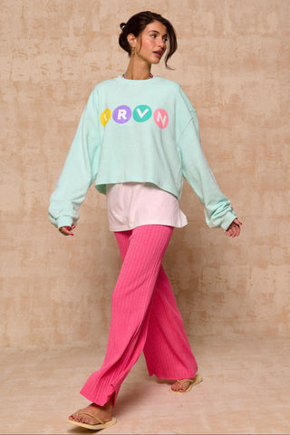 karavan clothing fashion krvn spring summer 26 nai collection tayla cropped sweatshirt opal blue