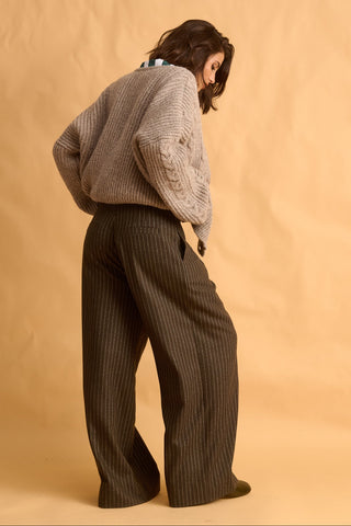 karavan clothing fashion fall winter 25 krvn homecoming collection alessandra trousers brown