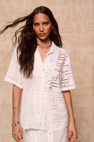 karavan clothing fashion krvn spring summer 26 nai collection alexia shirt white lace