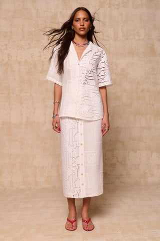 karavan clothing fashion krvn spring summer 26 nai collection alexia shirt white lace