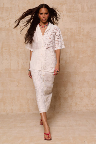 karavan clothing fashion krvn spring summer 26 nai collection alexia shirt white lace