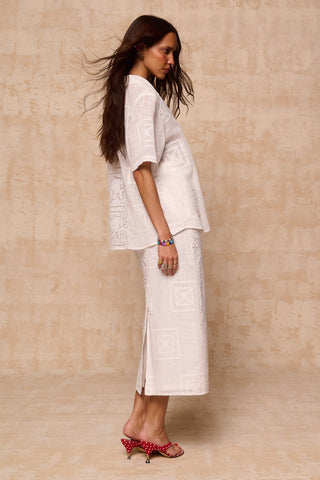 karavan clothing fashion krvn spring summer 26 nai collection alexia shirt white lace