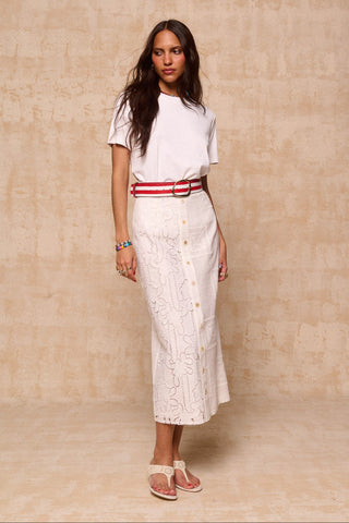 karavan clothing fashion krvn spring summer 26 nai collection alice skirt white lace