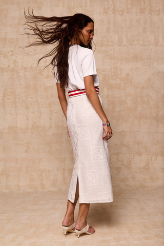 karavan clothing fashion krvn spring summer 26 nai collection alice skirt white lace