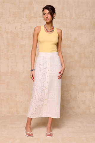 karavan clothing fashion krvn spring summer 26 nai collection alice skirt white lace