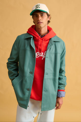 karavan clothing fashion fall winter 25 homecoming men collection dani hoodie red logo