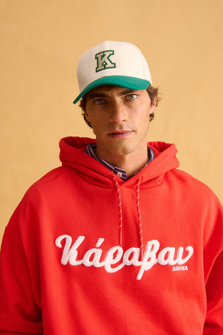 karavan clothing fashion fall winter 25 homecoming men collection dani hoodie red logo