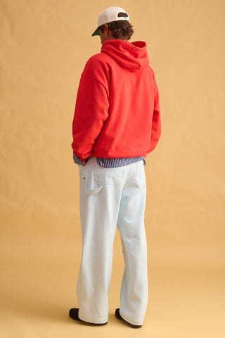 karavan clothing fashion fall winter 25 homecoming men collection dani hoodie red logo