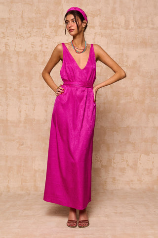 karavan clothing fashion krvn spring summer 26 nai collection amalia dress magenta