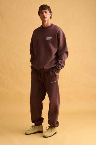 karavan clothing fashion fall winter 25 homecoming men collection carles sweater crewneck brown