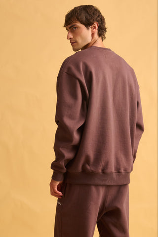 karavan clothing fashion fall winter 25 homecoming men collection carles sweater crewneck brown