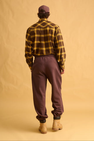 karavan clothing fashion fall winter 25 homecoming men collection cristian shirt brown yellow checked