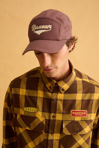 karavan clothing fashion fall winter 25 homecoming men collection joe dad hat brown logo