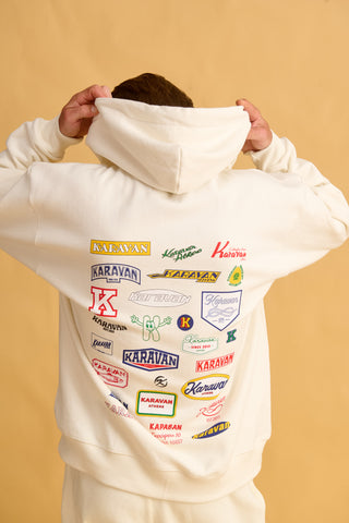 karavan clothing fashion fall winter 25 homecoming men collection jack zip hoodie ivory