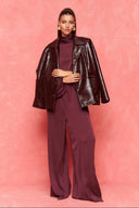 karavan fall winter 26' collection andromeda jumpsuit bordeaux