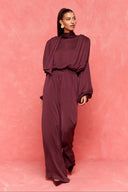 karavan fall winter 26' collection andromeda jumpsuit bordeaux