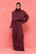 karavan fall winter 26' collection andromeda jumpsuit bordeaux