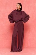 karavan fall winter 26' collection andromeda jumpsuit bordeaux