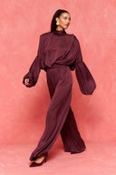 karavan fall winter 26' collection andromeda jumpsuit bordeaux