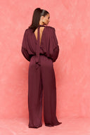 karavan fall winter 26' collection andromeda jumpsuit bordeaux