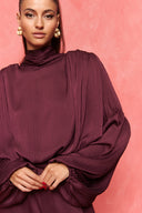 karavan fall winter 26' collection andromeda jumpsuit bordeaux