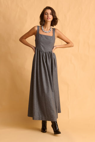 karavan clothing fashion fall winter 25 homecoming krvn collection anitta dress grey