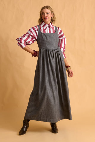 karavan clothing fashion fall winter 25 homecoming krvn collection irma shirt bordeaux stripes