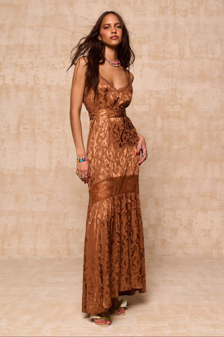 karavan clothing fashion krvn spring summer 26 nai collection annalise dress brown