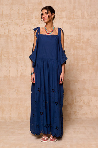 karavan clothing fashion krvn spring summer 26 nai collection antigone dress blue