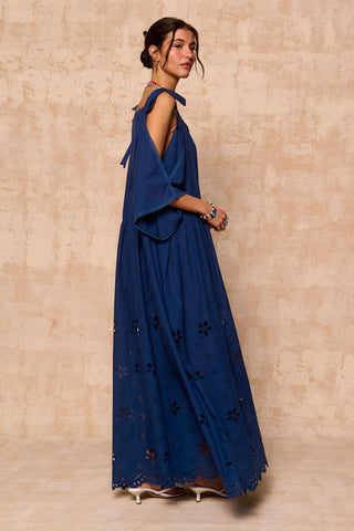 karavan clothing fashion krvn spring summer 26 nai collection antigone dress blue