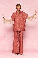 karavan loungewear planet fall winter 26' collection goda shirt beige