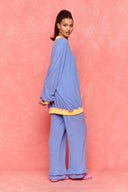 karavan fall winter 26' collection bloom sweatshirt light blue
