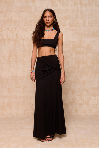 karavan clothing fashion krvn spring summer 26 nai collection augusta skirt black