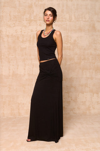 karavan clothing fashion krvn spring summer 26 nai collection augusta skirt black