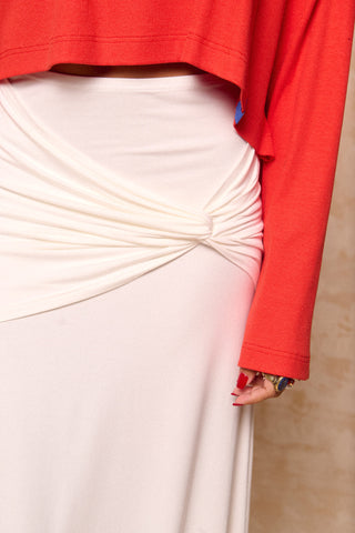 karavan clothing fashion krvn spring summer 26 nai collection augusta skirt white