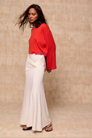 karavan clothing fashion krvn spring summer 26 nai collection augusta skirt white