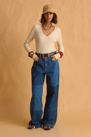 karavan clothing fashion fall winter 25 homecoming krvn collection ashina knitted top ivory