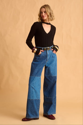 karavan clothing fashion fall winter 25 homecoming krvn collection betty knitted top black