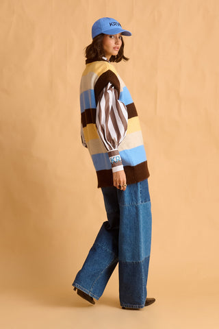 karavan clothing fashion fall winter 25 homecoming krvn collection lisvel shirt brown stripes