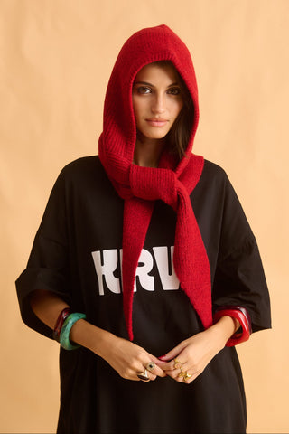 karavan clothing fashion fall winter 25 homecoming krvn collection kylie balaclava red