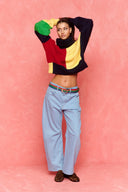 karavan fall winter 26' collection odell knitted sweater red lemon black
