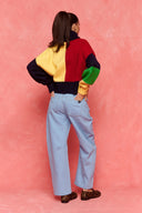 karavan fall winter 26' collection odell knitted sweater red lemon black