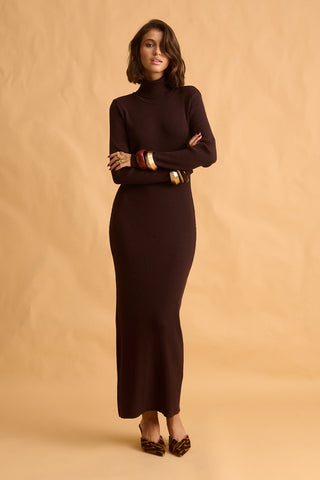 karavan clothing fashion fall winter 25 krvn homecoming collection baris knitted dress brown