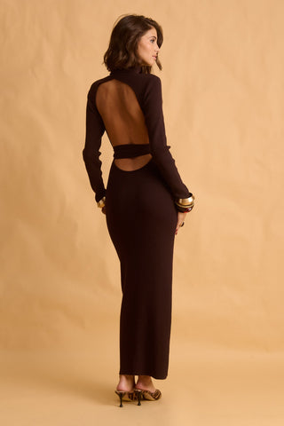 karavan clothing fashion fall winter 25 krvn homecoming collection baris knitted dress brown