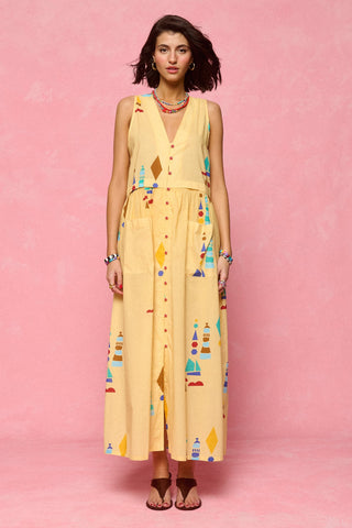 karavan clothing fashion spring summer 26 nai collection beatriz dress lighthouse butter