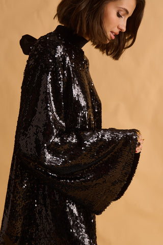 karavan clothing fashion fall winter 25 krvn homecoming collection beaver mini dress black