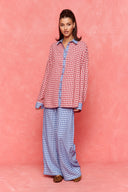karavan fall winter 26' collection cassy shirt checked red
