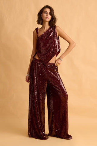 karavan clothing fashion fall winter 25 krvn homecoming collection luisana top bordeaux